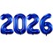 2026 Navy Blue Balloons, 40" Large Navy Blue 2026 Balloons Helium Mylar Foil Balloons for 2026 New Year Christmas Graduation Party Decoration
